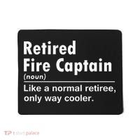 Retired Firefighter Fire Captain Chief Funny Definition Mousepad thumb 0