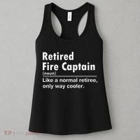Retired Firefighter Fire Captain Chief Funny Definition Women's Tank Top thumb 3