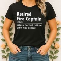 Retired Firefighter Fire Captain Chief Funny Definition Women's T-Shirt thumb 2