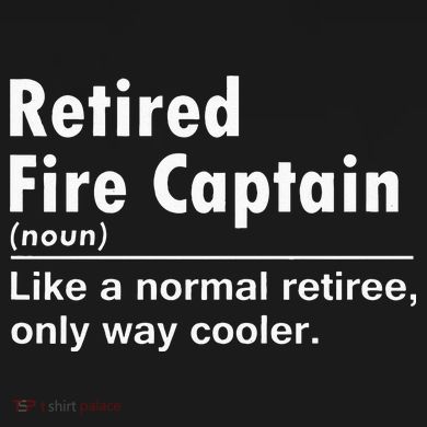 Retired Firefighter Fire Captain Chief Funny Definition Women's V-Neck T-Shirt