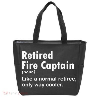 Retired Firefighter Fire Captain Chief Funny Definition Tote Bag