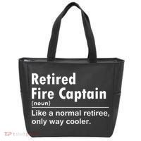 Retired Firefighter Fire Captain Chief Funny Definition Tote Bag thumb 0