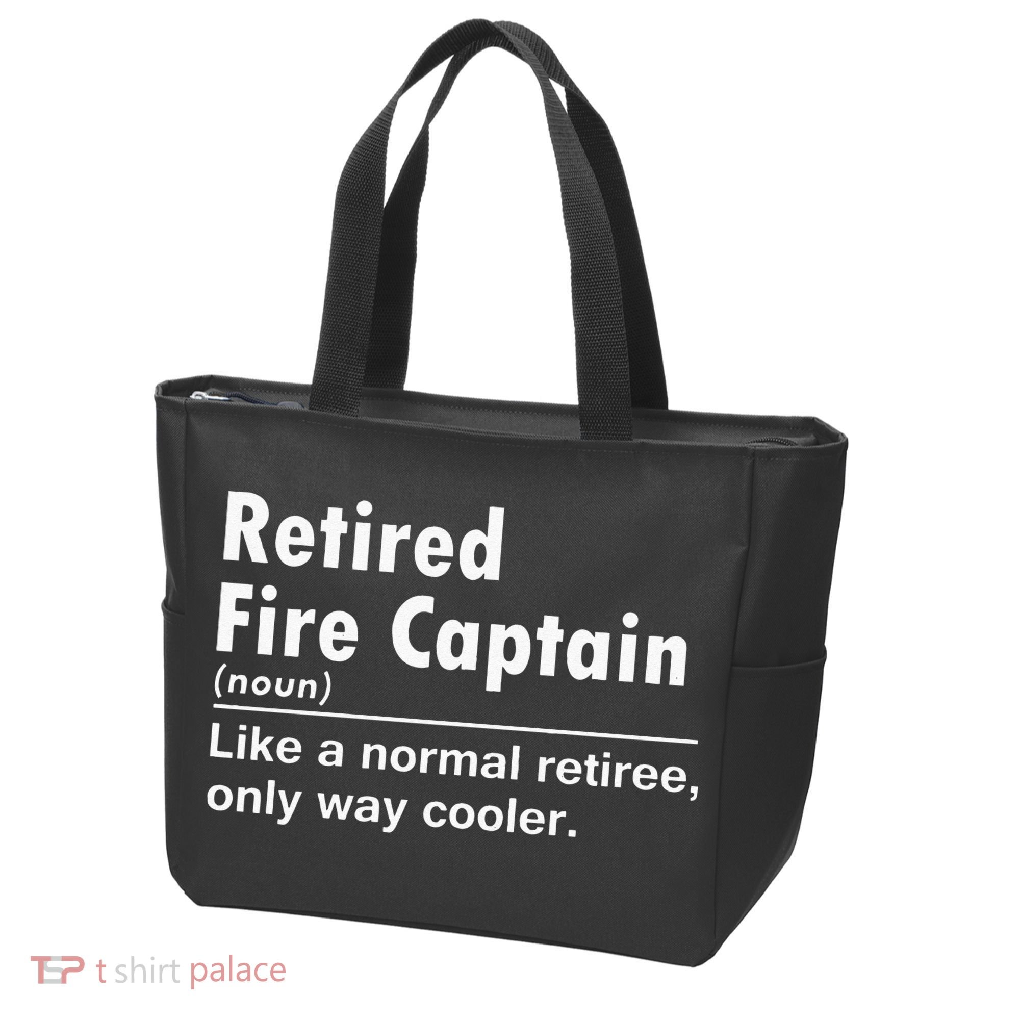 Retired Firefighter Fire Captain Chief Funny Definition Tote Bag
