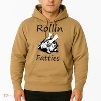 Rollin Fatties Funny Cat Meme Hoodie thumb 2