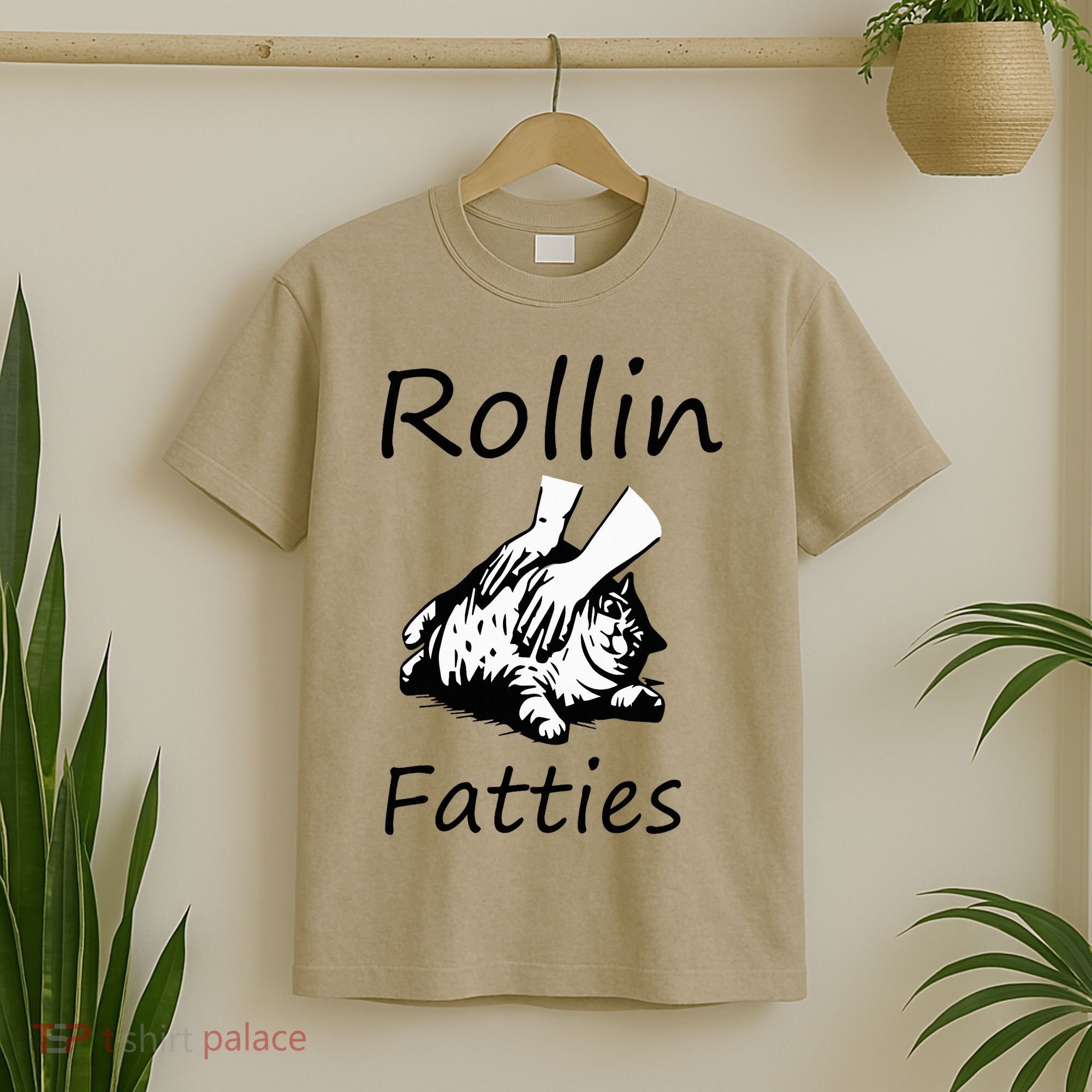 Rollin Fatties Funny Cat Meme T-Shirt