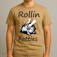 Rollin Fatties Funny Cat Meme T-Shirt thumb 3