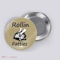 Rollin Fatties Funny Cat Meme Button thumb 0