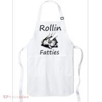 Rollin Fatties Funny Cat Meme Apron thumb 0