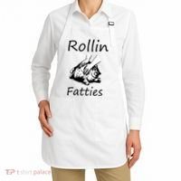 Rollin Fatties Funny Cat Meme Apron thumb 2
