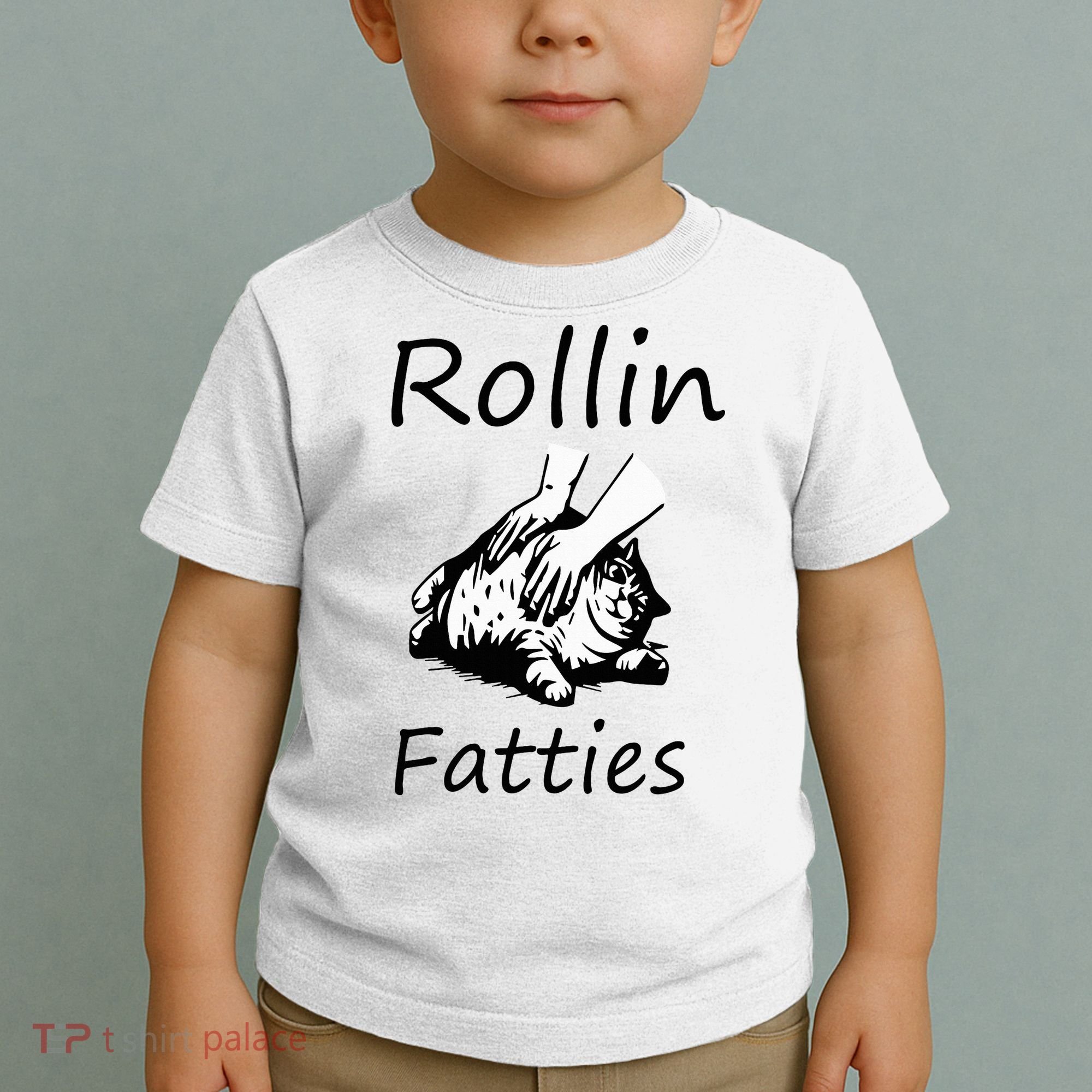 Rollin Fatties Funny Cat Meme Toddler T-Shirt