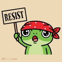 Resist Frog Funny Protester Portland Tote Bag thumb 4