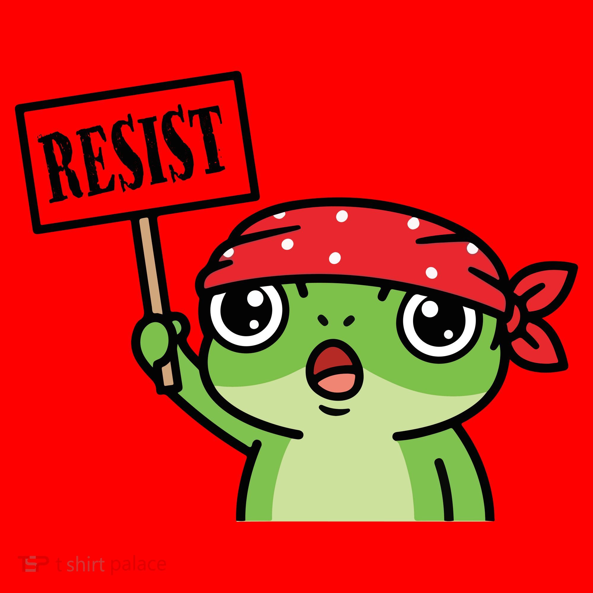 Resist Frog Funny Protester Portland Santa Hat