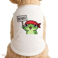 Resist Frog Funny Protester Portland Doggie Tank thumb 0