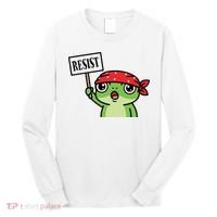 Resist Frog Funny Protester Portland Long Sleeve Shirt thumb 0