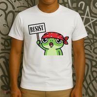 Resist Frog Funny Protester Portland T-Shirt thumb 3