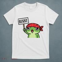Resist Frog Funny Protester Portland T-Shirt thumb 5