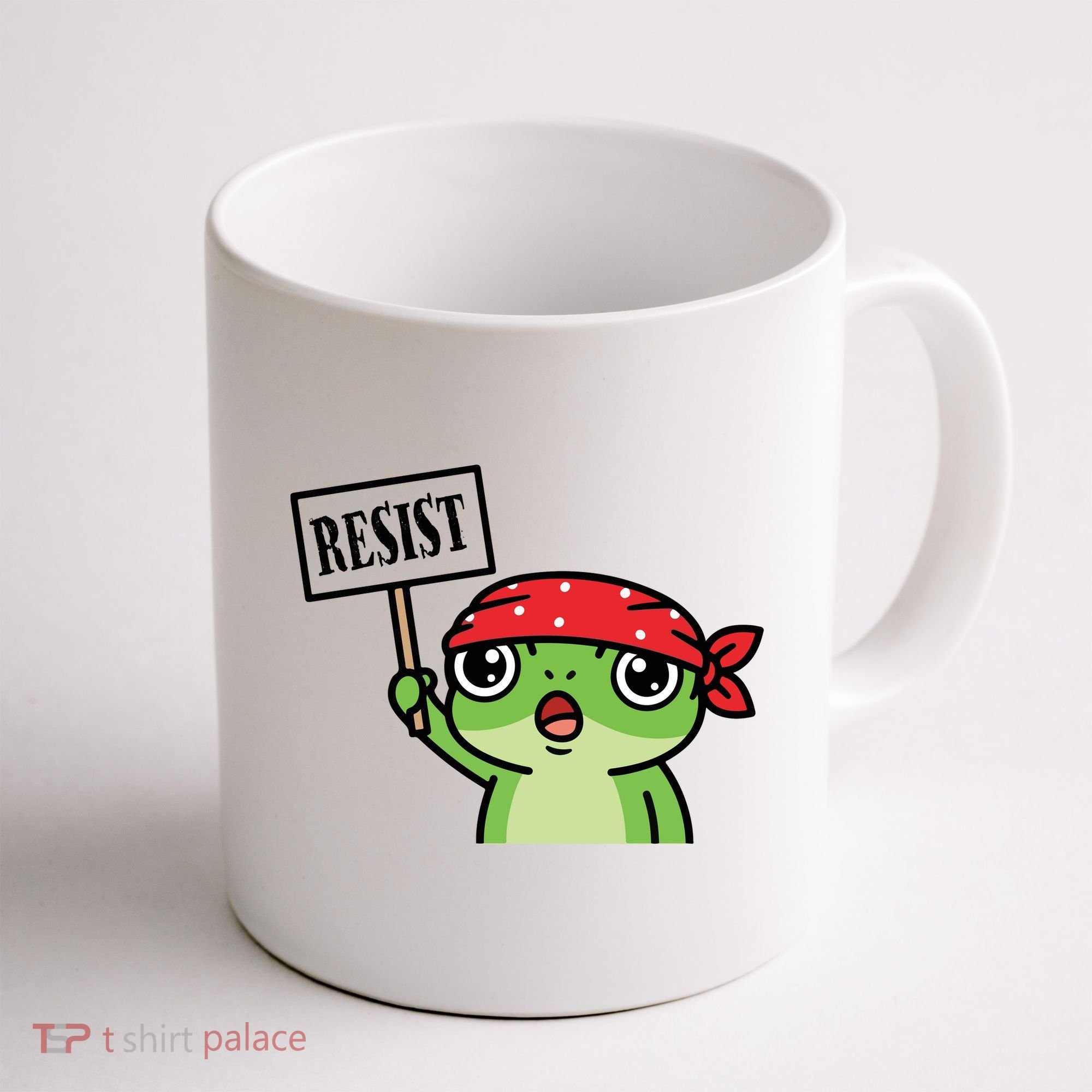 Resist Frog Funny Protester Portland Coffee Mug