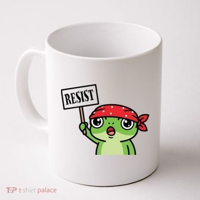 Resist Frog Funny Protester Portland Coffee Mug