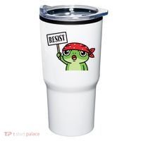 Resist Frog Funny Protester Portland Tumbler thumb 0