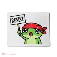Resist Frog Funny Protester Portland Mousepad thumb 0