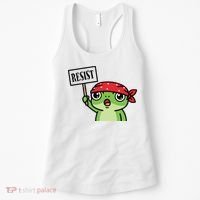 Resist Frog Funny Protester Portland Women's Tank Top thumb 0