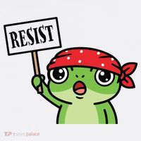Resist Frog Funny Protester Portland Women's Tank Top thumb 5
