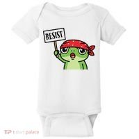 Resist Frog Funny Protester Portland Baby Bodysuit thumb 0