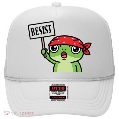 Resist Frog Funny Protester Portland Hat