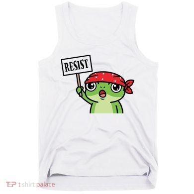 Resist Frog Funny Protester Portland Tank Top