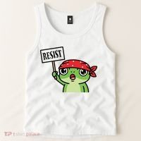 Resist Frog Funny Protester Portland Tank Top thumb 2
