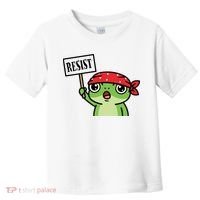 Resist Frog Funny Protester Portland Toddler T-Shirt thumb 0