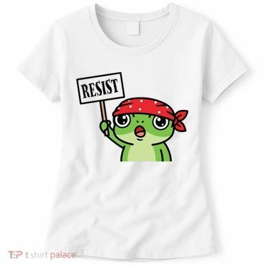 Resist Frog Funny Protester Portland Women's T-Shirt