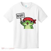 Resist Frog Funny Protester Portland Kids T-Shirt thumb 0