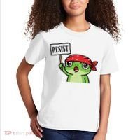 Resist Frog Funny Protester Portland Kids T-Shirt thumb 2
