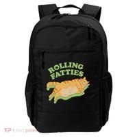 Rolling Fatties Funny Weed Cat Marijuana Backpack thumb 0