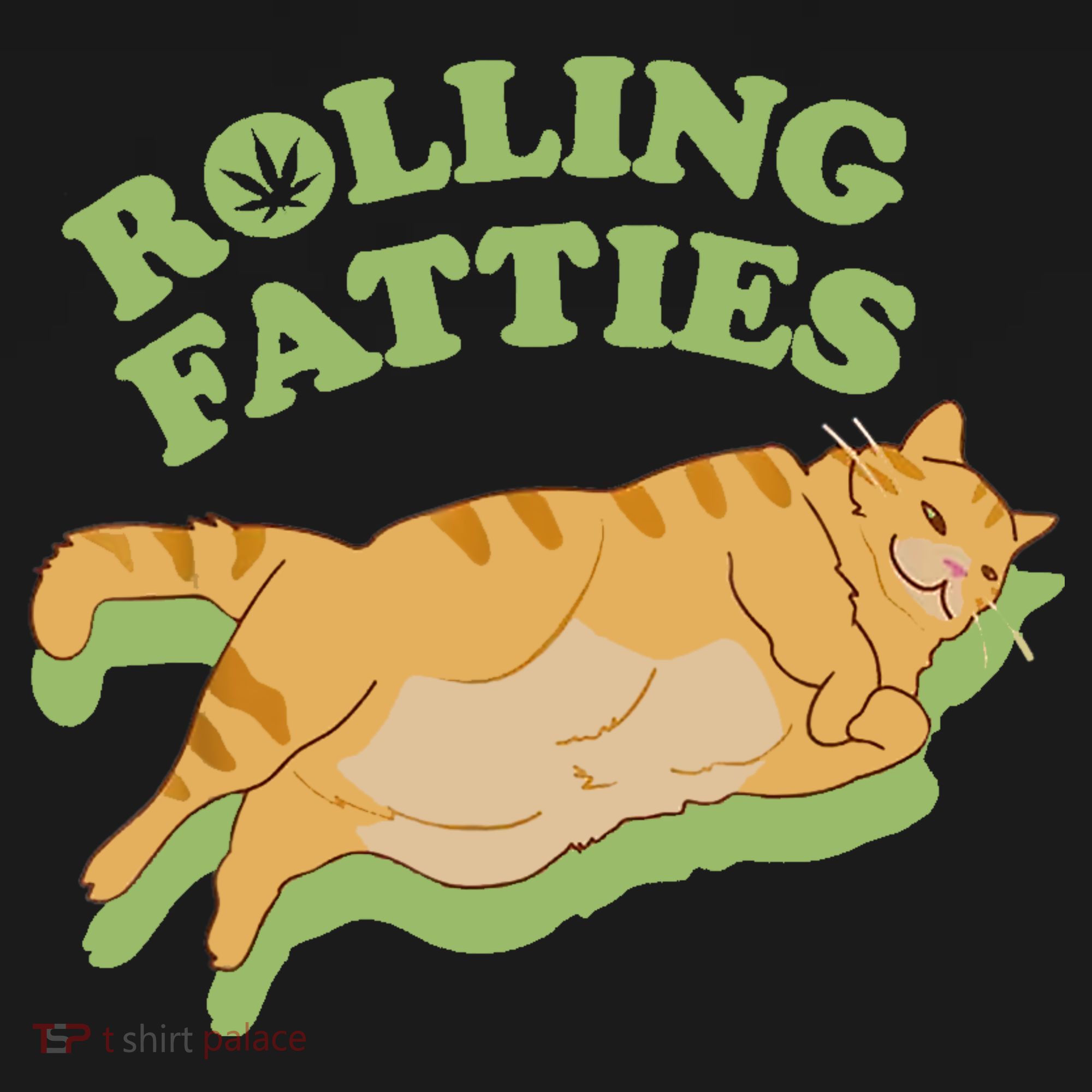 Rolling Fatties Funny Weed Cat Marijuana Coaster