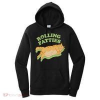 Rolling Fatties Funny Weed Cat Marijuana Women's Hoodie thumb 0