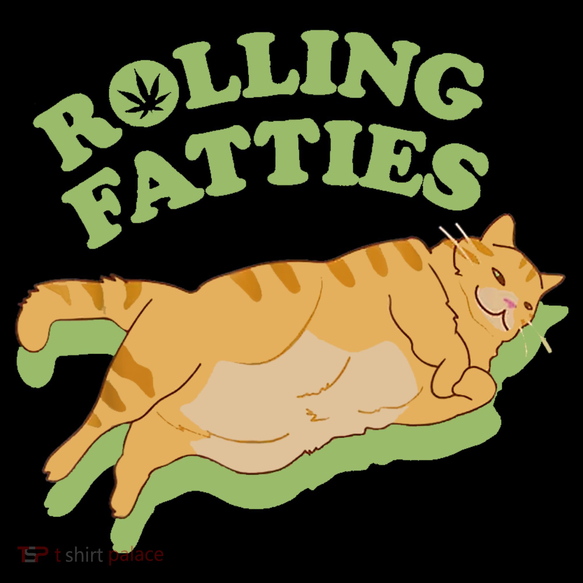 Rolling Fatties Funny Weed Cat Marijuana Women's Hoodie