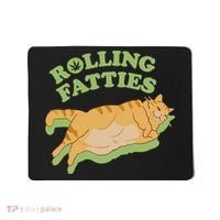 Rolling Fatties Funny Weed Cat Marijuana Mousepad thumb 0