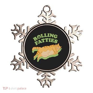 Rolling Fatties Funny Weed Cat Marijuana Ornament