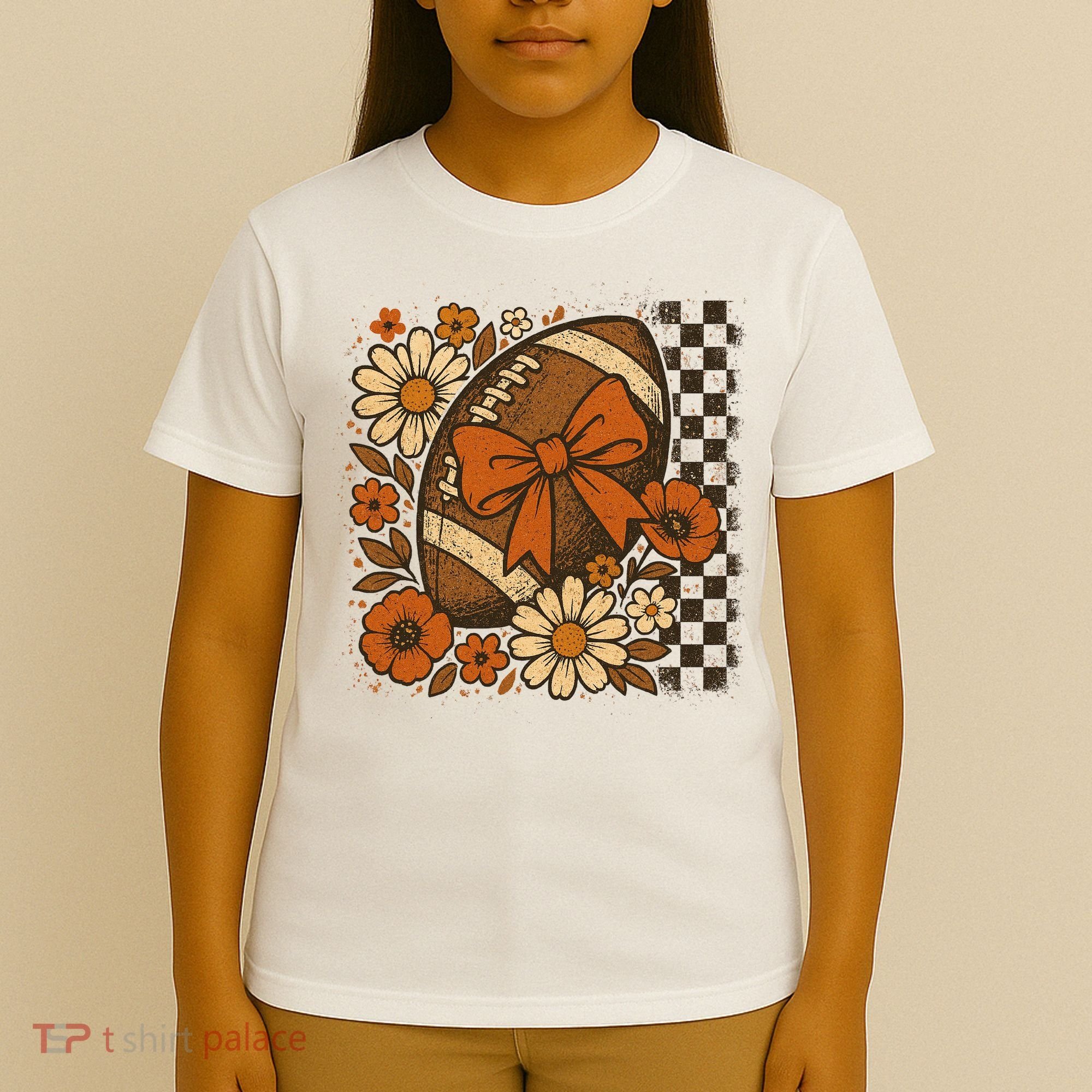 Retro Football Fan Coquette Game Day Vintage T-Shirt