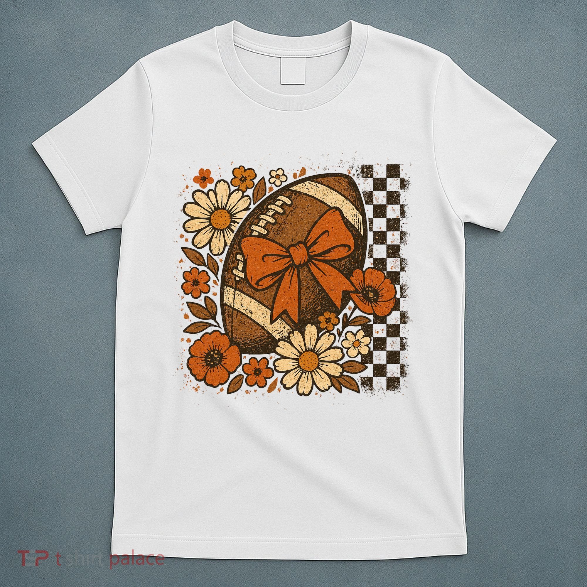 Retro Football Fan Coquette Game Day Vintage T-Shirt
