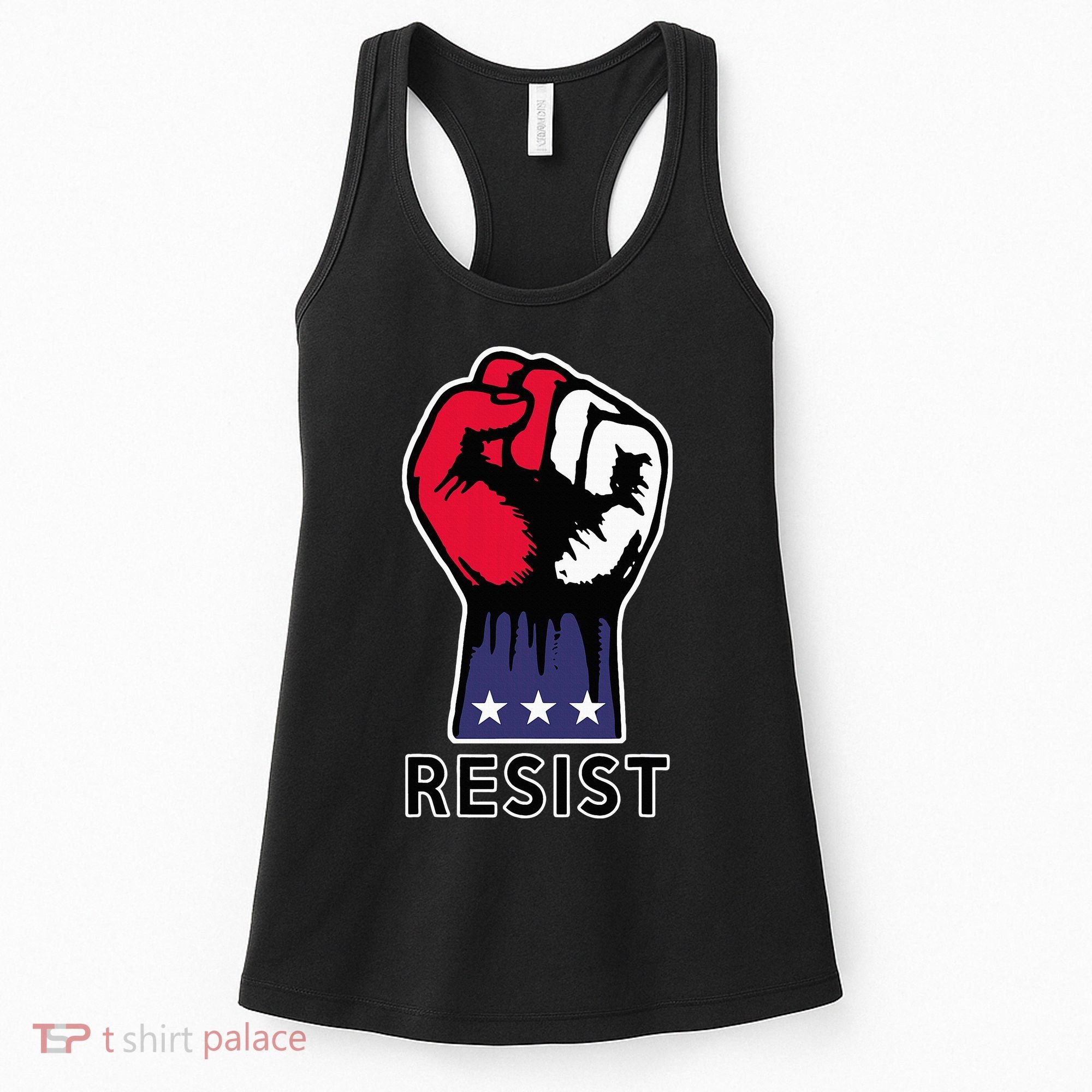 Resistance Fist Fight The Trump Agenda In Usa Women's Tank Top