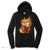 Red Forest Fox Baby Animal Autumn Fall Leaves Women's Hoodie thumb 0