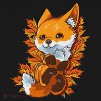 Red Forest Fox Baby Animal Autumn Fall Leaves Women's Hoodie thumb 2