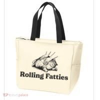 Rolling Fatties Funny Cat Lover Tote Bag thumb 3