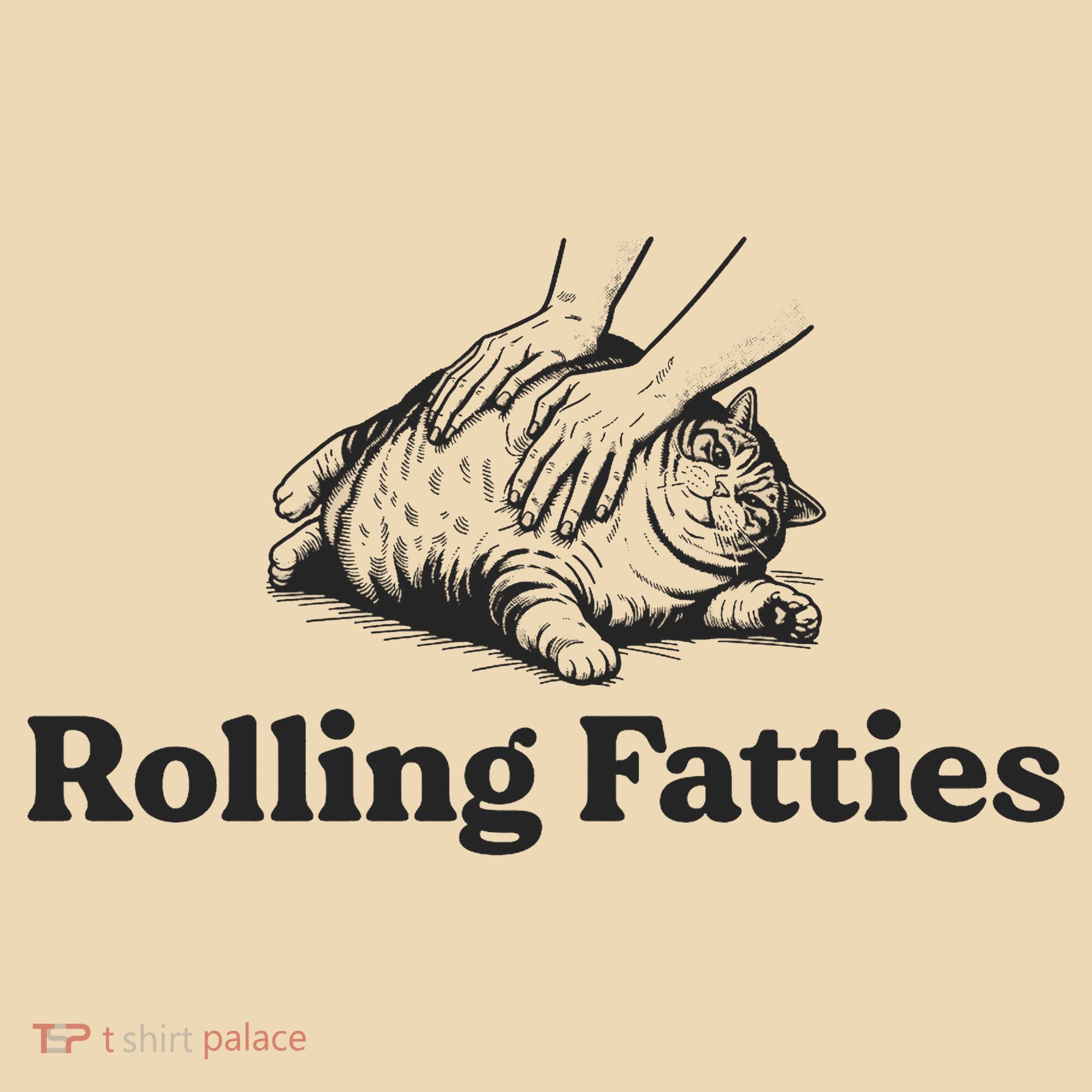 Rolling Fatties Funny Cat Lover Tote Bag