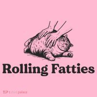 Rolling Fatties Funny Cat Lover Coaster thumb 2