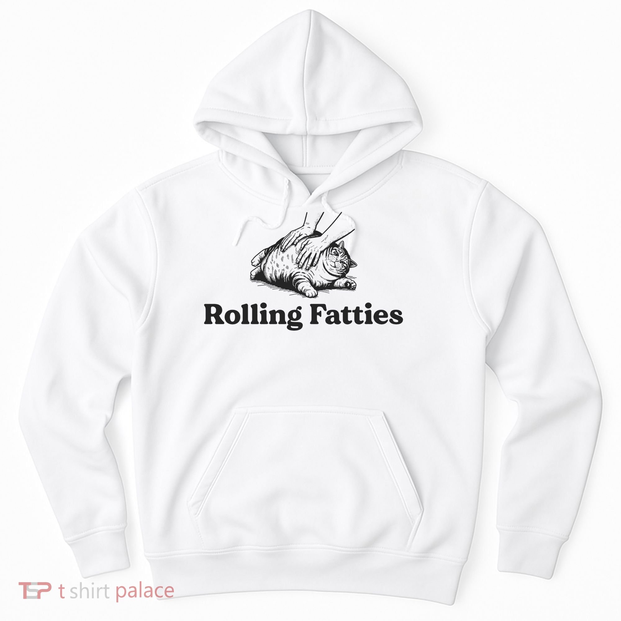 Rolling Fatties Funny Cat Lover Hoodie