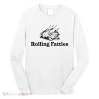 Rolling Fatties Funny Cat Lover Long Sleeve Shirt thumb 0